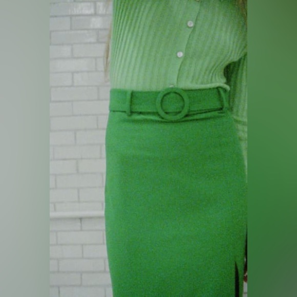 NWT ZARA BELTED PENCIL SKIRT SIZE XS - Picture 3 of 10